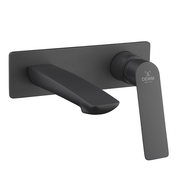 Demm Sleek Black bateria umywalkowa podtynkowa czarna