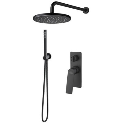 Demm Sleek Black kompletny zestaw prysznicowy czarny mat 99ZES25/CZAR