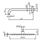 Vedo Lukka kompletny zestaw prysznicowy VBL2224/20