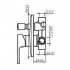 Vedo Lukka kompletny zestaw prysznicowy VBL2225