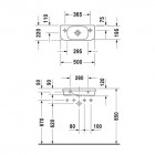 Duravit DuraStyle umywalka 50x22 cm prawa
