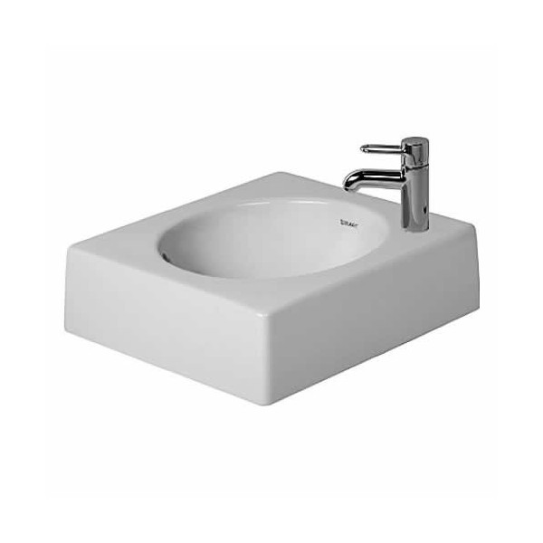 Duravit Architec umywalka nablatowa 420x420 mm otwór na baterię po lewej stronie