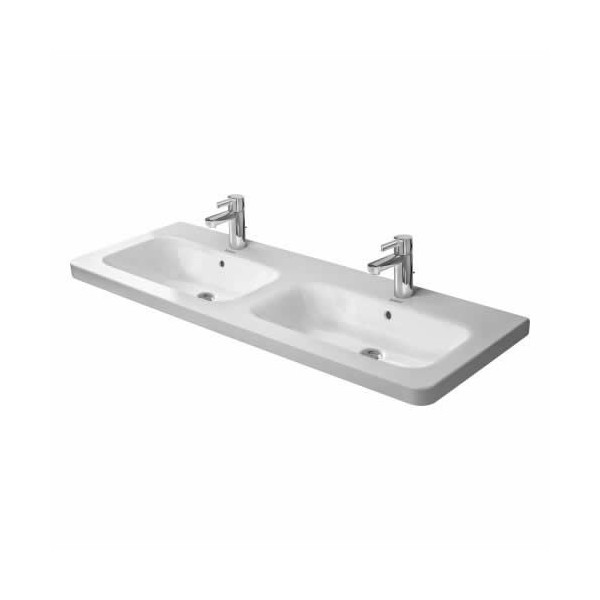 Duravit DuraStyle umywalka meblowa podwójna 130x48 cm 3 otwory na baterię