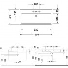 Duravit Vero umywalka 1-otworowa 100x47 cm
