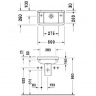 Duravit Starck 3 umywalka mała 50 x 26cm