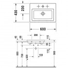 Duravit 2nd floor umywalka 60 x 43cm