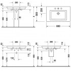 Duravit 2nd floor umywalka 80x50cm 1-otworowa
