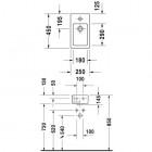 Duravit Vero umywalka 25x45cm