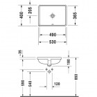 Duravit Starck 3 umywalka 49 x 36,5 cm