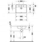 Duravit Starck 3 umywalka podblatowa 49 x 36,5 cm