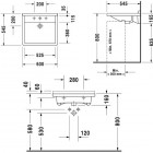 Duravit Starck 3 umywalka Vital 60x54,5 cm