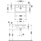 Duravit Starck 3 umywalka compact 55x37 cm