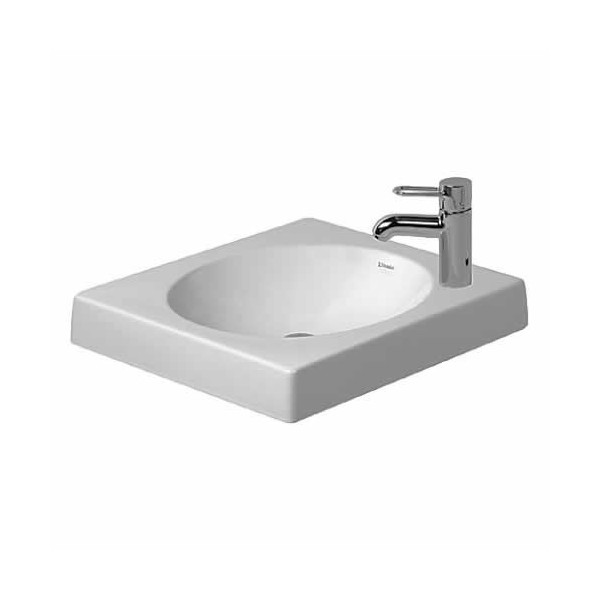 Duravit Architec umywalka nablatowa 500x500 mm otwór na baterię z prawej strony