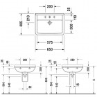 Duravit Starck 3 umywalka 65x48,5 cm
