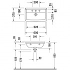 Duravit Starck 3 umywalka compact 60x37 cm