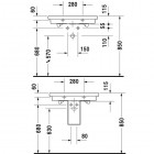 Duravit 2nd floor umywalka 70x46cm