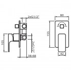 Vedo Otto kompletny zestaw prysznicowy VBM3224/20