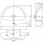 Koło Nova Pro umywalka 55 cm
