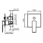 Vedo Sette kompletny zestaw wannowy VBS7243