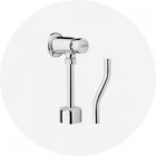 Zawory, przyciski i spłuczki do pisuaru