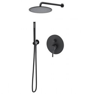 Czarne zestawy prysznicowe