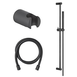 Czarne akcesoria do prysznica