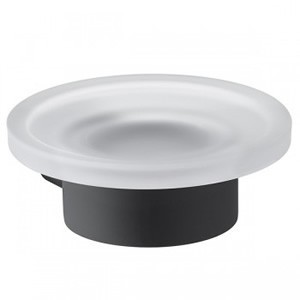 Czarne mydelniczki łazienkowe