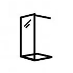 Czarne kabiny Walk in