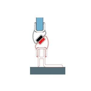 Czarne akcesoria do kabin