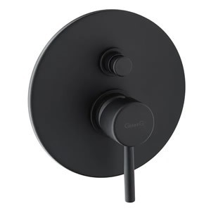 Czarne baterie wannowo prysznicowe podtynkowe