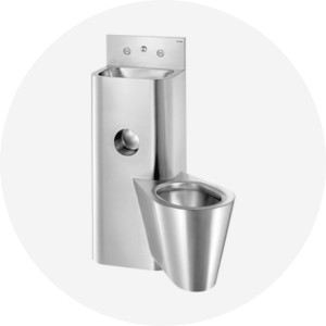 Moduły z umywalką i WC stalowe