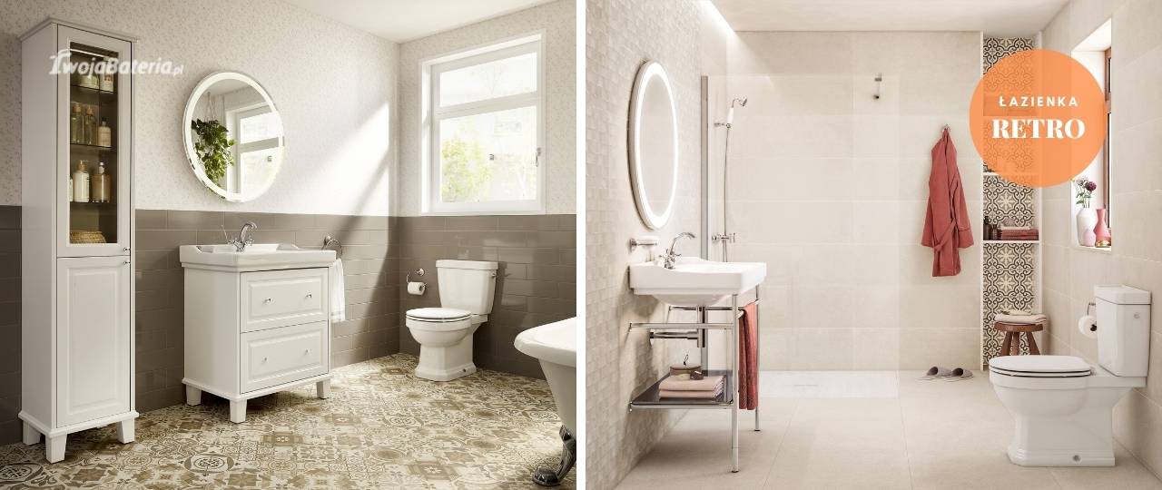 łazienka retro