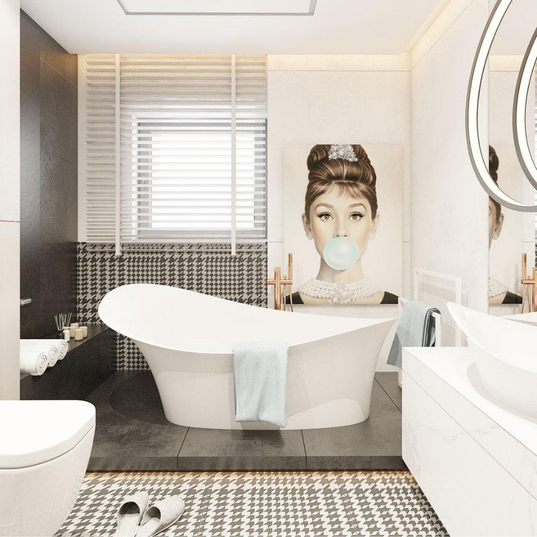 Łazienka w stylu nowojorskim, projekt A2studio