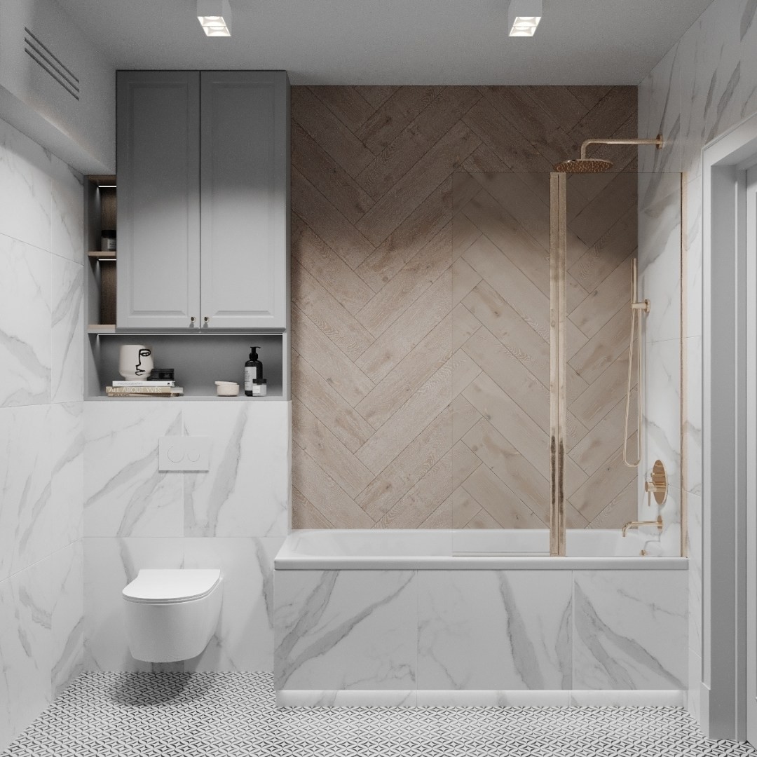 Styl nowojorski w łazience