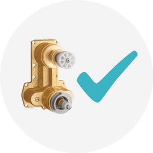 Załączone wyposażenie element podtynkowy