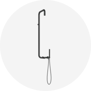 Zestawy prysznicowe czarne