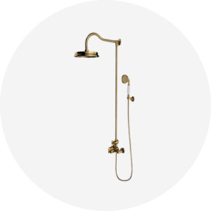 Zestawy prysznicowe retro