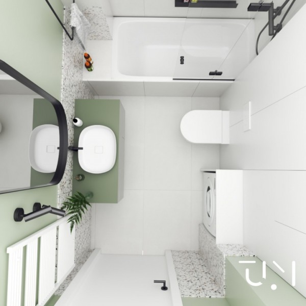 Wanna w małej łazience