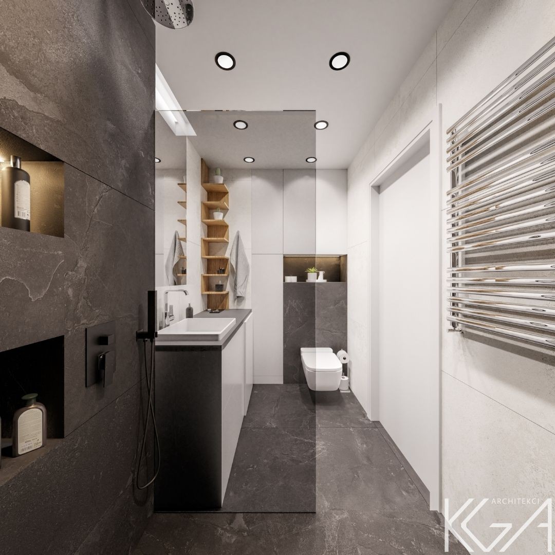 Czarno-biała łazienka!