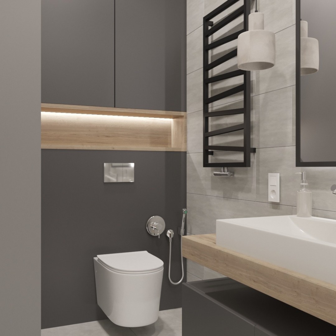 Nowoczesna łazienka z wanną z parawanem!