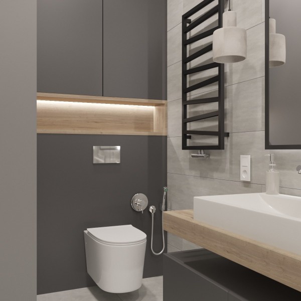 Nowoczesna łazienka z wanną z parawanem!