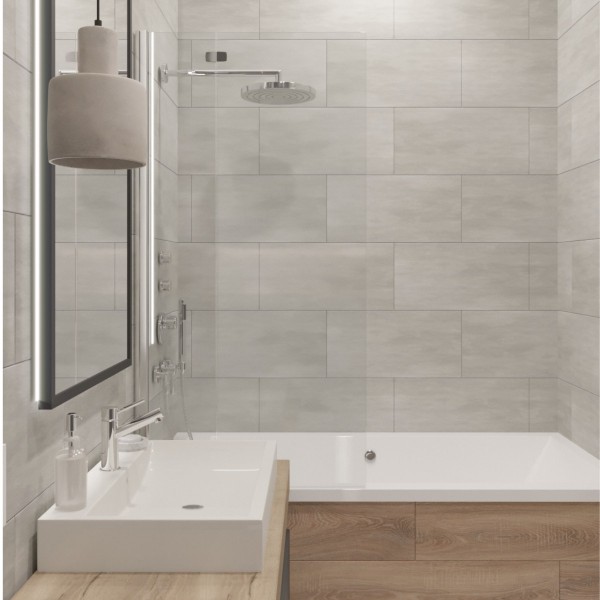 Nowoczesna łazienka z wanną z parawanem!