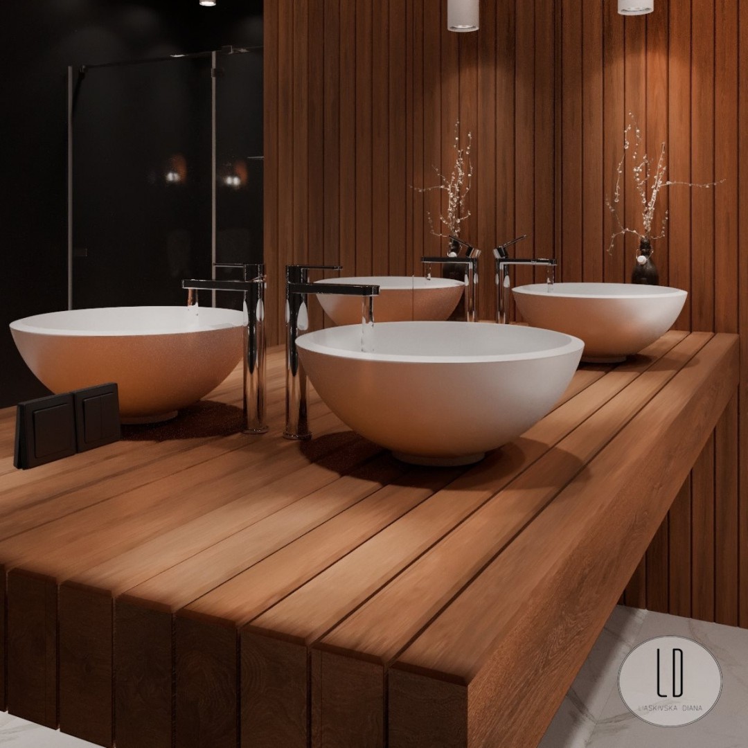 Czarna łazienka z wanną wolnostojącą!