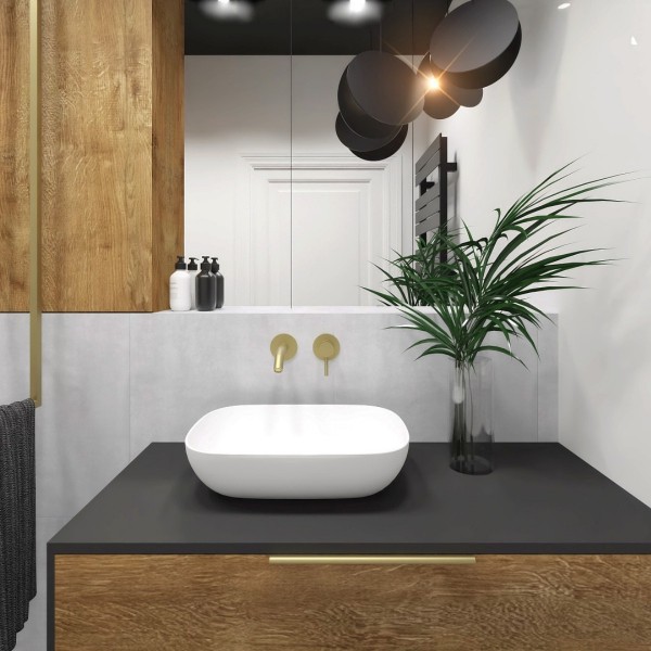 Mała łazienka z kabiną walk-in!