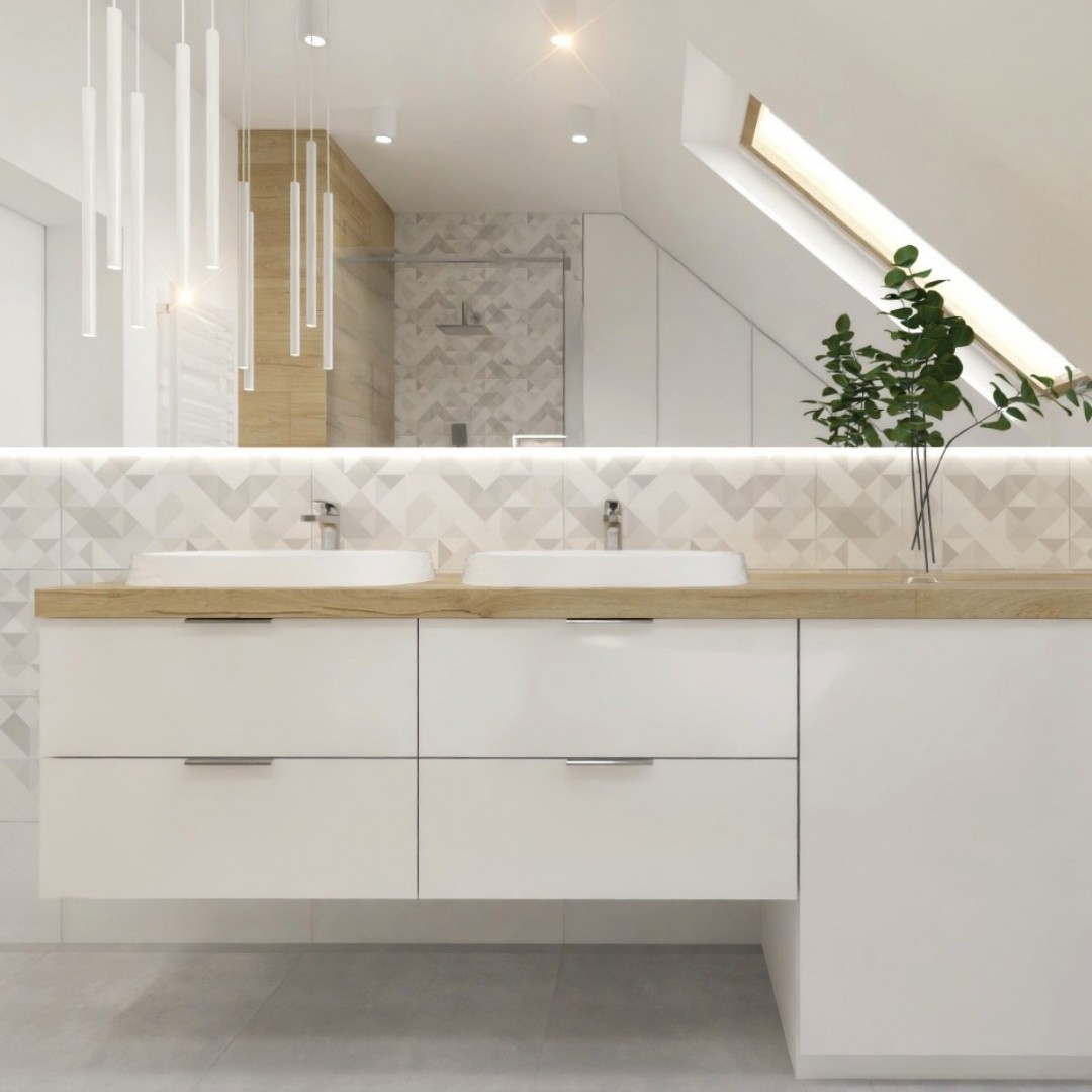 Nowoczesna łazienka na poddaszu!