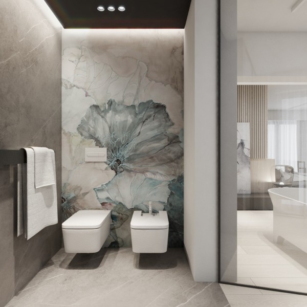 Łazienka otwarta na sypialnię!