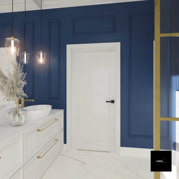 Łazienka ze złotą kabiną walk-in!