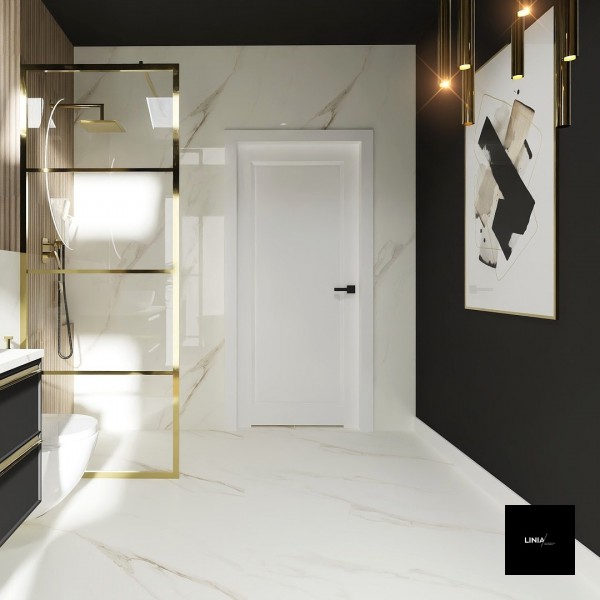 Czarna łazienka na poddaszu!