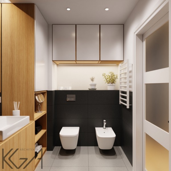 Projekt łazienki z podwieszanym bidetem!