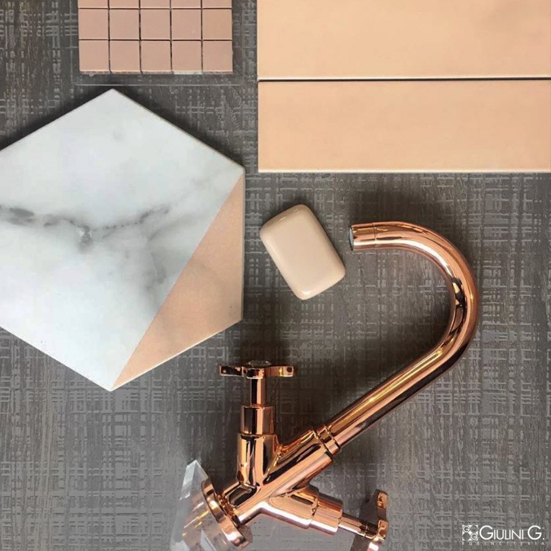 Złota łazienka - złote baterie łazienkowe i pomysł na ich aranżacje!